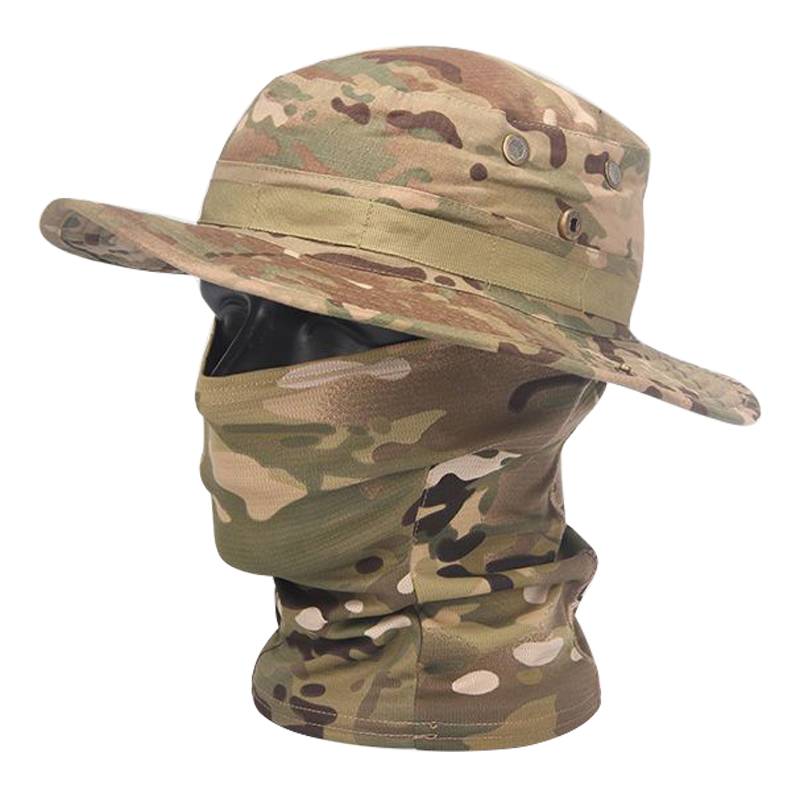 Outdoor Hunting Prints - Gorra Boonie de camuflaje, pasamontañas, traje,