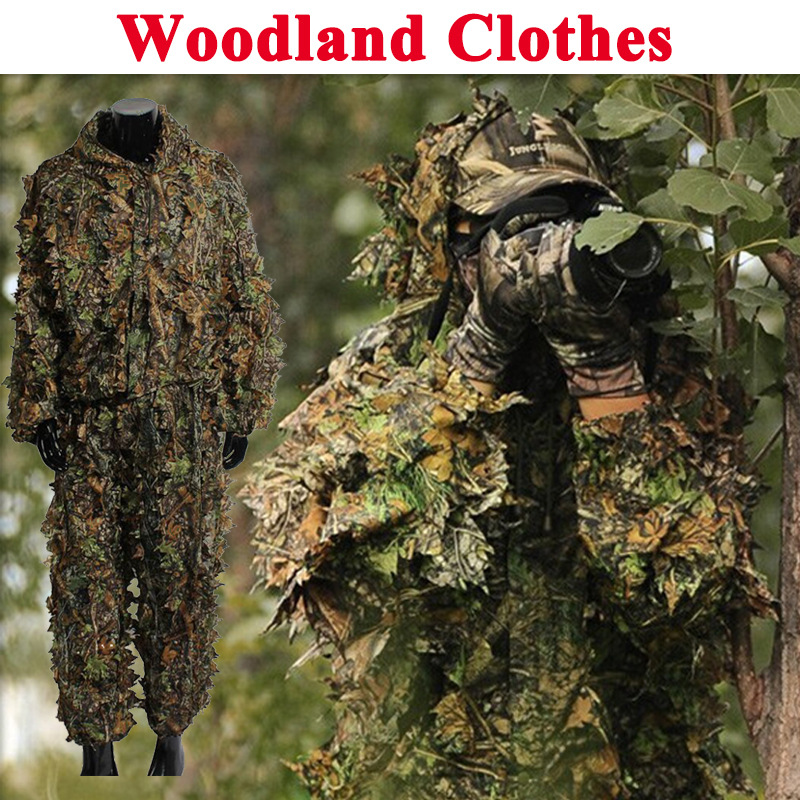 Hunting Outdoor Game - Traje Ghillie 3D para Exteriores, Ropa