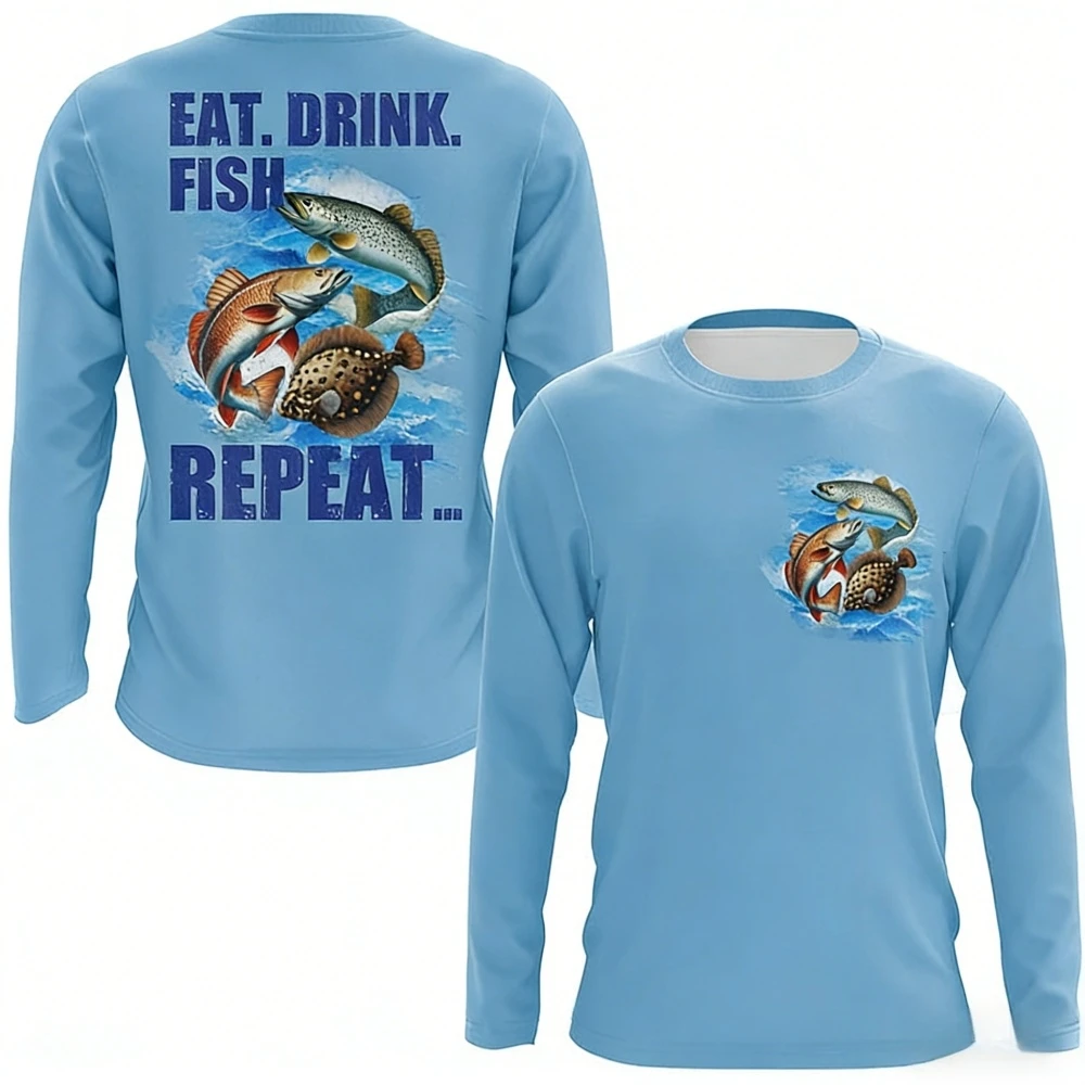 Camisa de pesca para hombre, d - Outdoor Hunting Prints reseña y precio