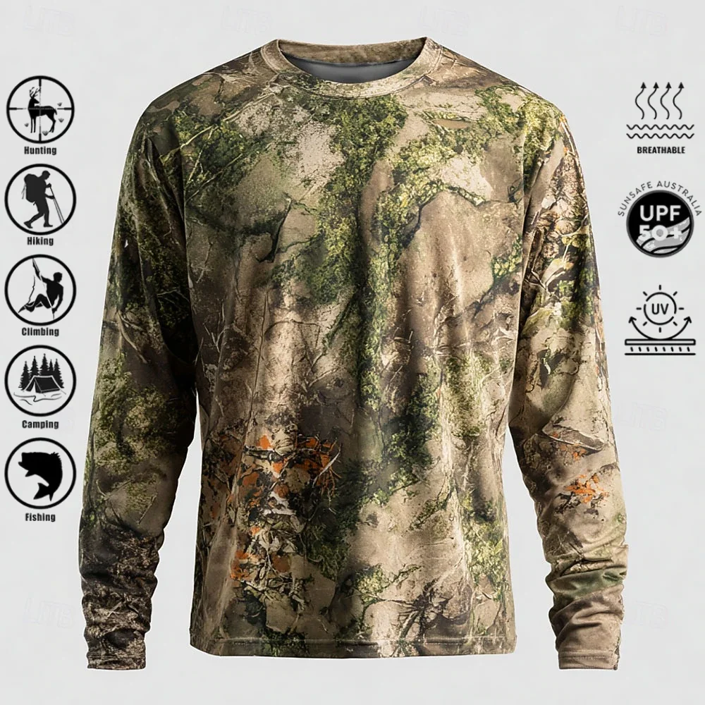 Camiseta de manga larga para h - Outdoor Hunting Prints reseña y precio