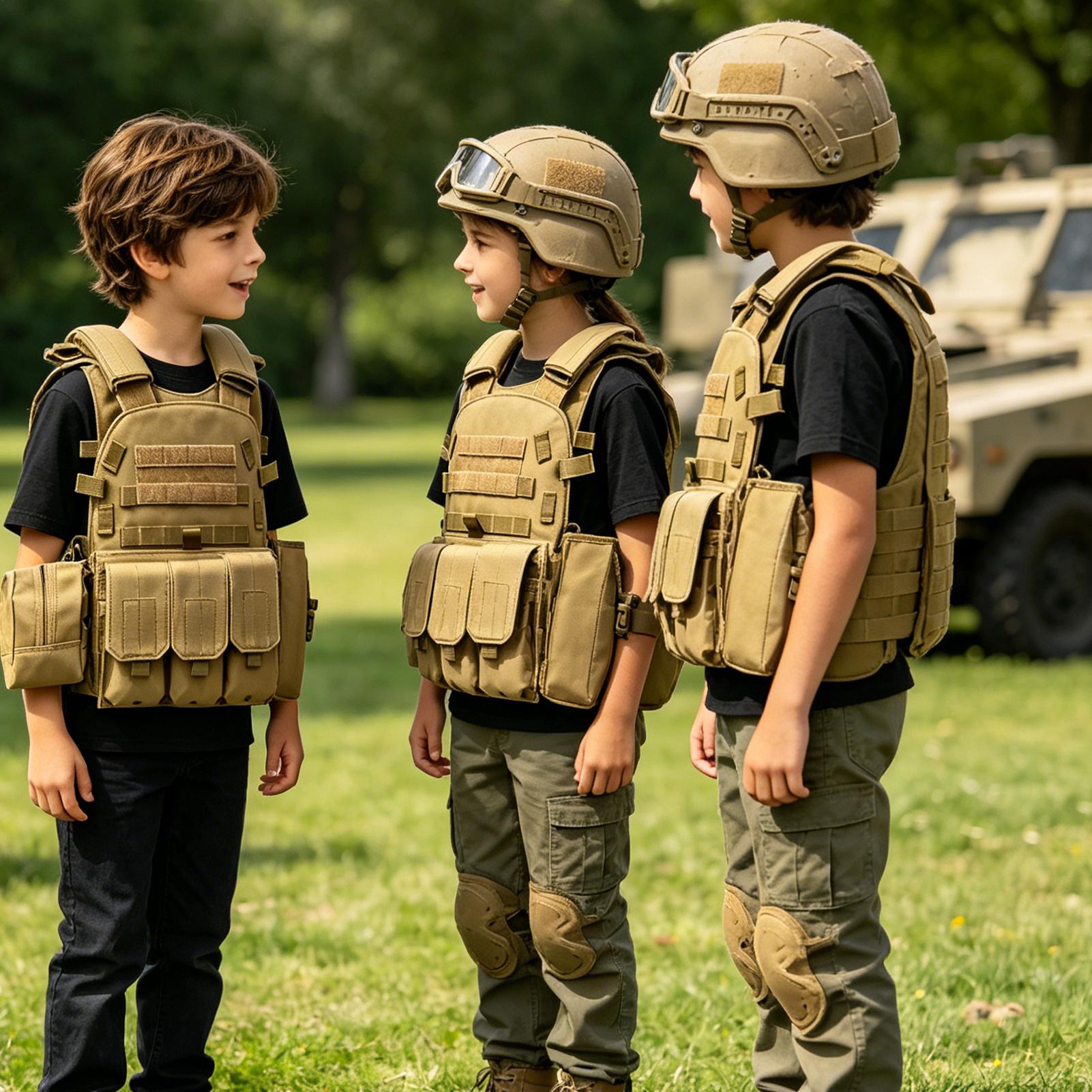 Chaleco táctico para niños, id - Outdoor Hunting Games For Kids reseña y precio
