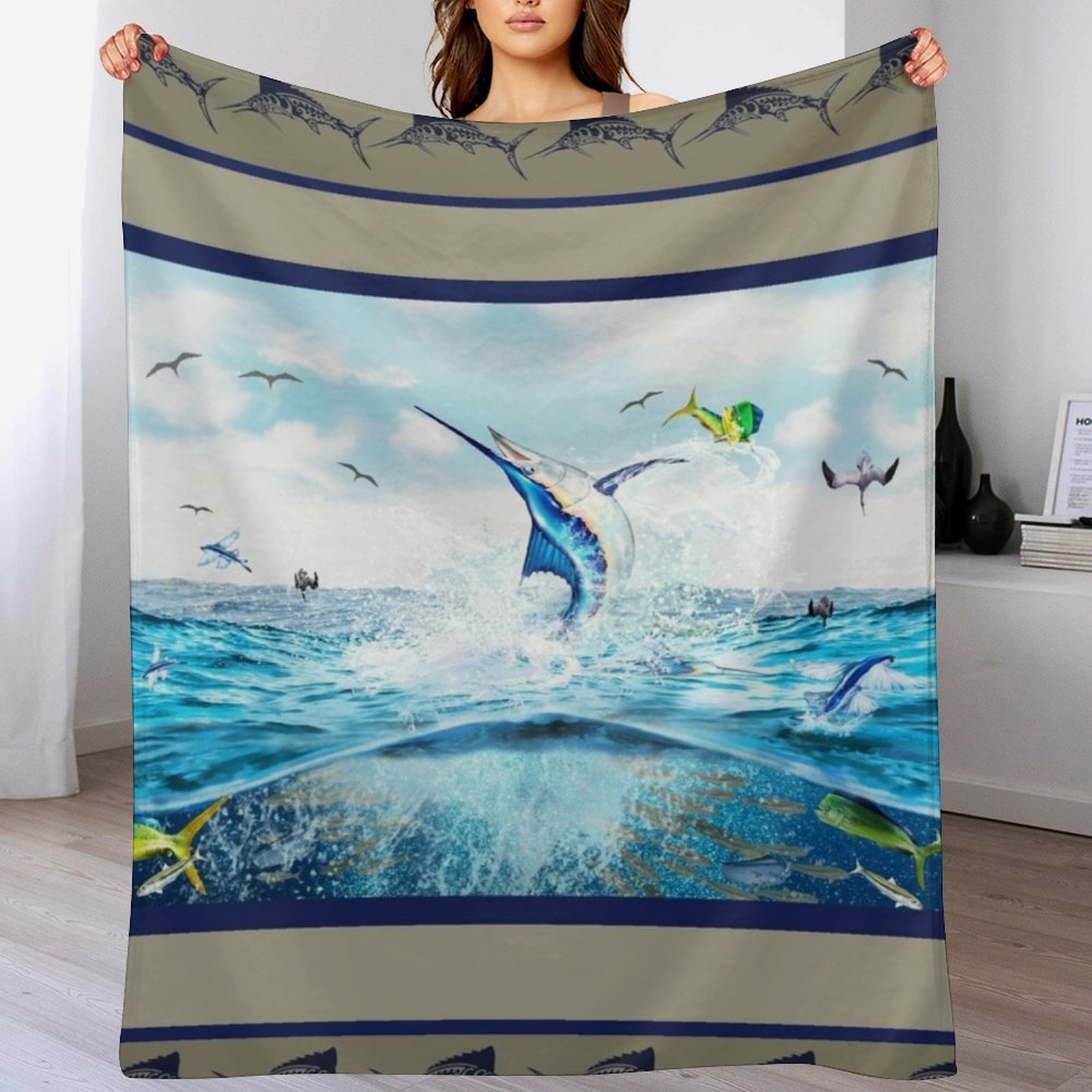 Manta de lana suave y afelpada - Outdoor Hunting Prints reseña y precio