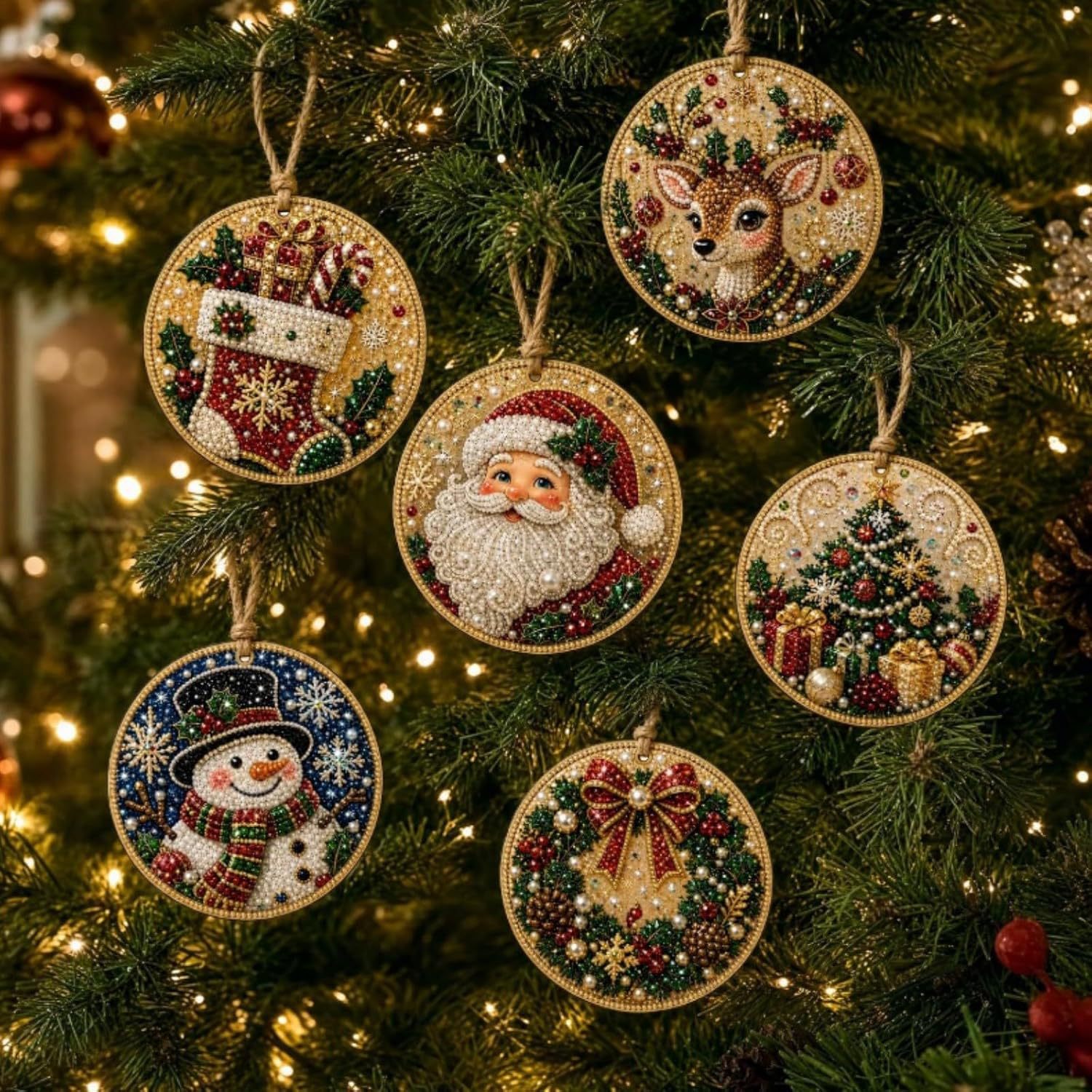 6 piezas de adornos navideños  - Elk Bugle Call reseña y precio